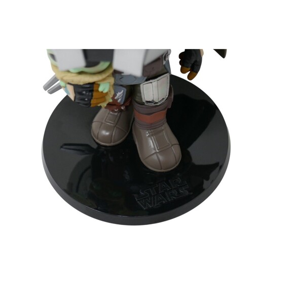 Funko Pop! Star Wars The Mandalorian (Chrome) & The Child Jumbo Size Bobblehead - Picture 4 of 11